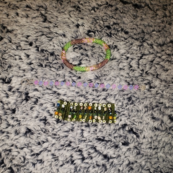90s Seed Bead Bracelet Bundle - Picture 5 of 11